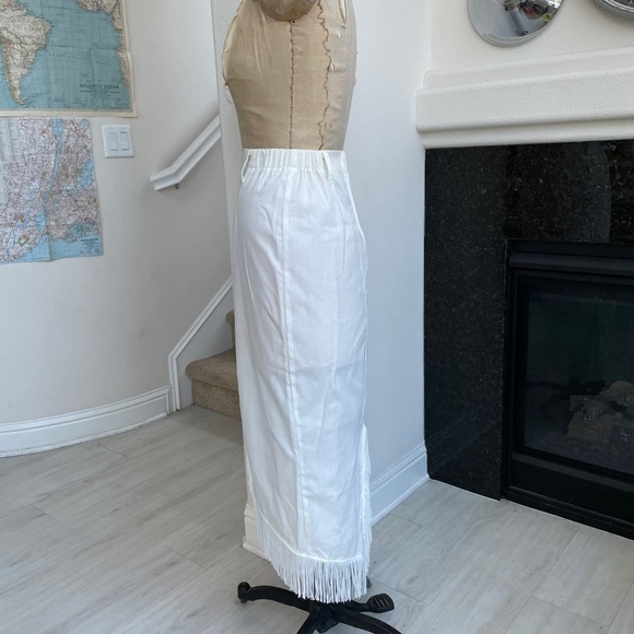 Vintage Western Collection fringe skirt white - Picture 2 of 8